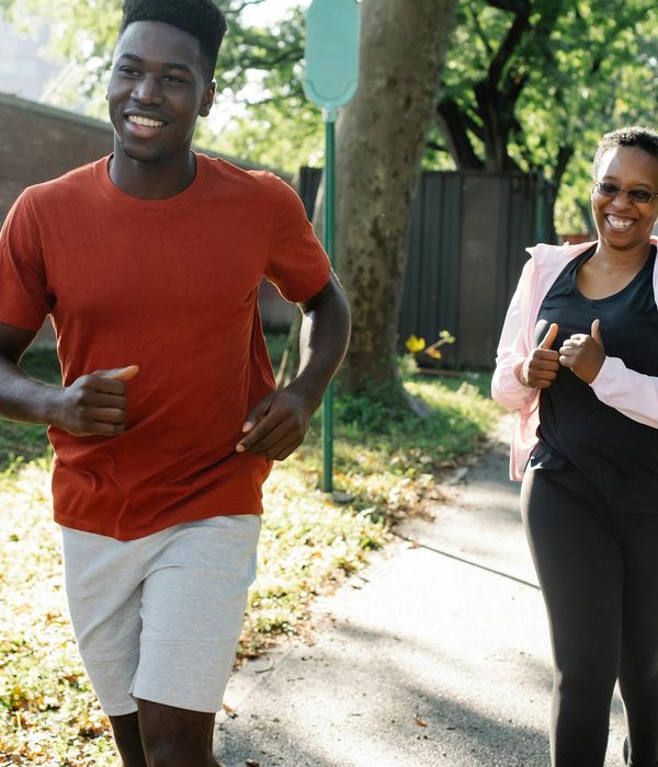 Woman feeling energized and happy after a morning cardio routine.